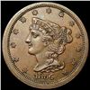 Image 1 : 1854 Braided Hair Half Cent CLOSELY UNCIRCULATED