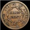 Image 2 : 1854 Braided Hair Half Cent CLOSELY UNCIRCULATED
