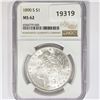 Image 1 : 1890-S Morgan Silver Dollar NGC MS62