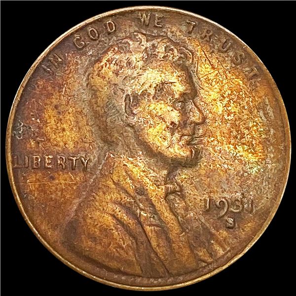 1931-S Wheat Cent NEARLY UNCIRCULATED