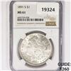 Image 1 : 1891-S Morgan Silver Dollar NGC MS61