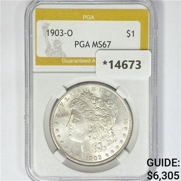 1903-O Morgan Silver Dollar PGA MS67