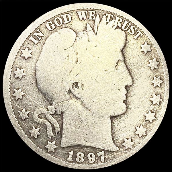 1897-O Barber Half Dollar NICELY CIRCULATED