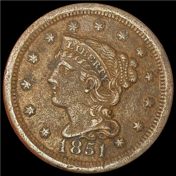 1851 Large Cent CLOSELY UNCIRCULATED