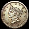 Image 1 : 1853 Braided Hair Half Cent CLOSELY UNCIRCULATED