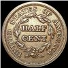Image 2 : 1853 Braided Hair Half Cent CLOSELY UNCIRCULATED