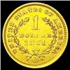 Image 2 : 1851-O Rare Gold Dollar UNCIRCULATED