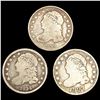 Image 1 : (3) Cap Bust Dimes (1827, 1829, 1834) NICELY CIRC
