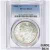 Image 1 : 1884-CC Morgan Silver Dollar PCGS MS64
