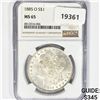 Image 1 : 1885-O Morgan Silver Dollar NGC MS65