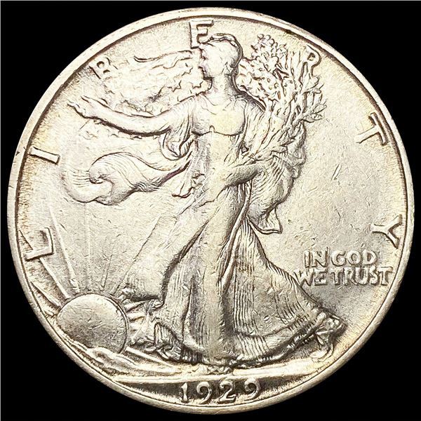 1929-S Walking Liberty Half Dollar ABOUT UNCIRCULA