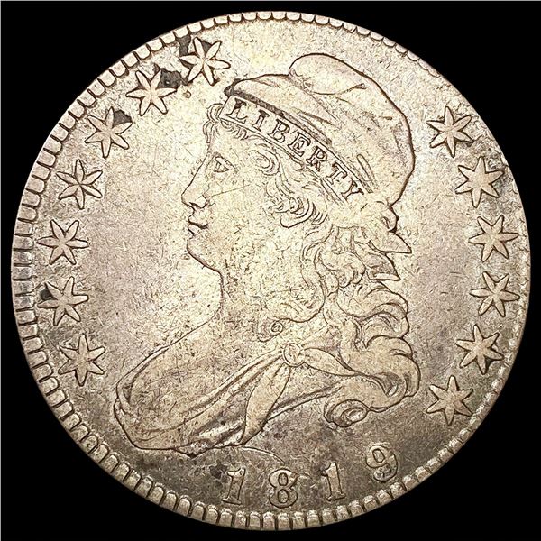 1819 0-108 Cap Bust Half Dollars R2 NICELY CIRCULA
