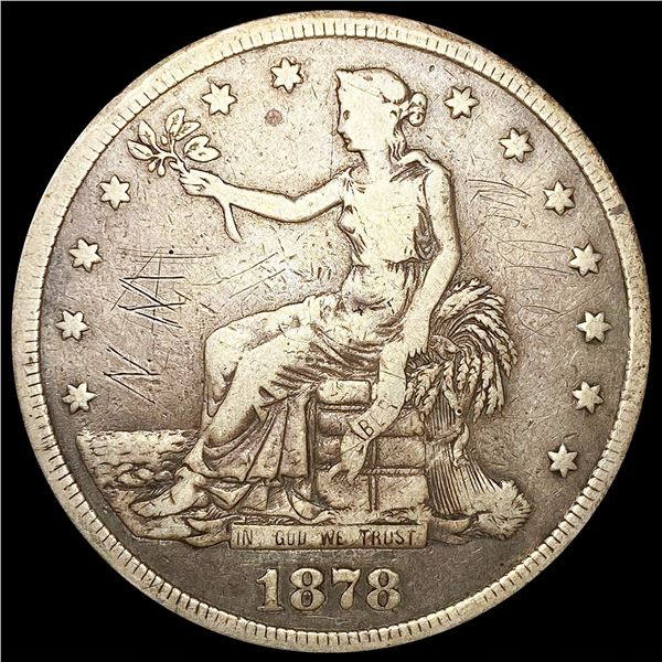1878-S Silver Trade Dollar NICELY CIRCULATED