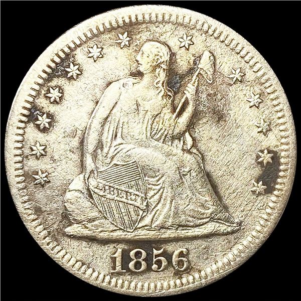 1856-S Seated Liberty Quarter NEARLY UNCIRCULATED