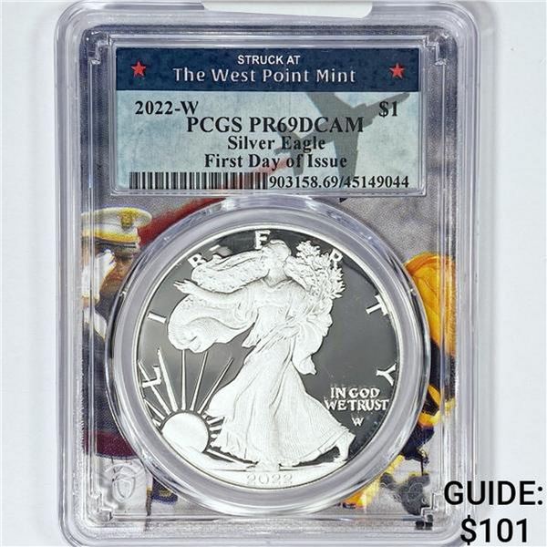 2022-W A.S.E. PCGS PR69 DCAM, 1st Day Issue