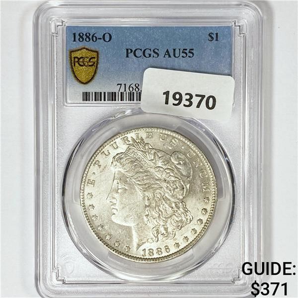 1886-O Morgan Silver Dollar PCGS AU55