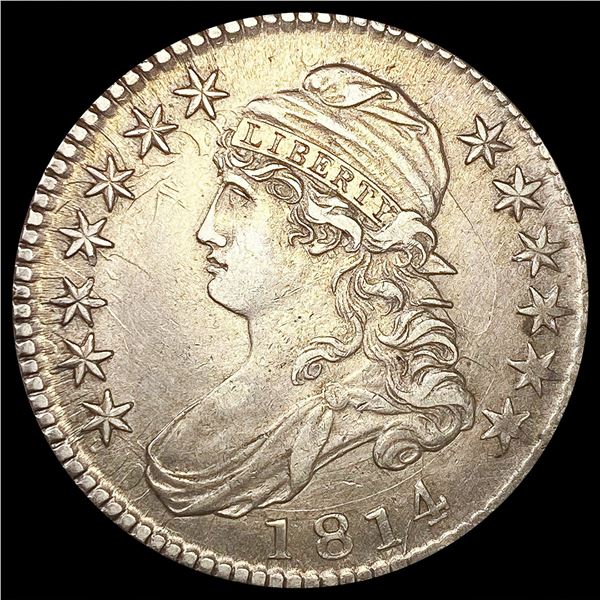 1814 0-108 Cap Bust Half Dollars R1 ABOUT UNCIRCUL