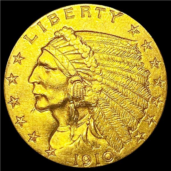 1910 $2.50 Gold Quarter Eagle UNCIRCULATED