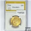 Image 1 : 1926 $10 Gold Eagle PGA MS63+
