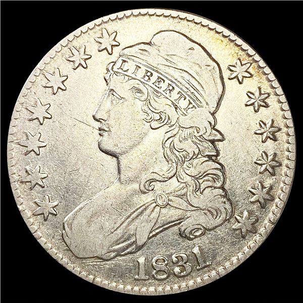 1831 0-104 Cap Bust Half Dollar R1 LIGHTLY CIRCULA