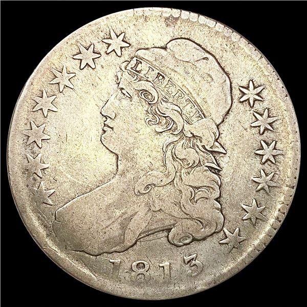 1813 0-106 Cap Bust Half Dollar R1 NICELY CIRCULAT