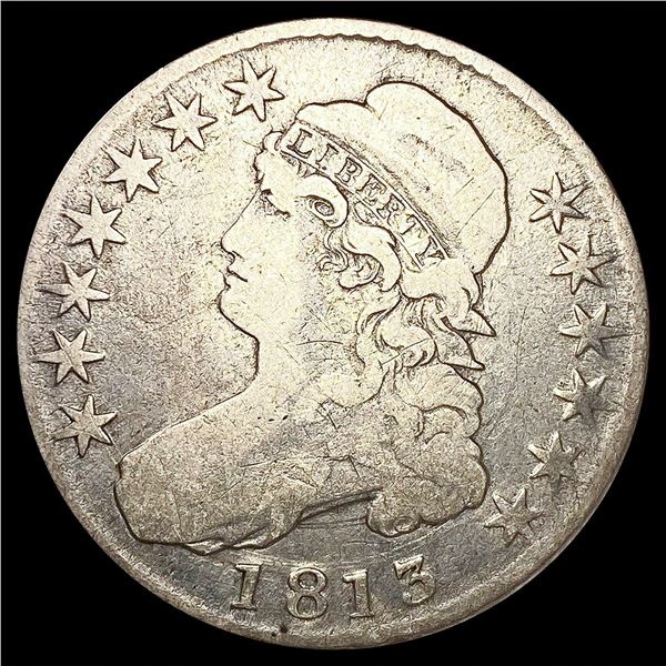1813 0-101 Cap Bust Half Dollar R4 NICELY CIRCULAT