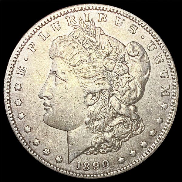 1890-S Morgan Silver Dollar NEARLY UNCIRCULATED