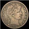 Image 1 : 1911-S Barber Half Dollar NICELY CIRCULATED
