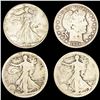 Image 1 : (4) Misc Half Dollars (1904-S, (2) 1916-D, 1936-D