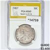 Image 1 : 1827 Capped Bust Half Dollar PGA MS60 Sq. 2, O-116