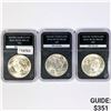Image 1 : 1923-1925 Set (3) Silver Peace Dollar PCS UNC
