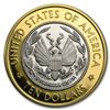 Image 2 : 2000-W $10 Lib Congress Comm Gold and .5oz Plat Coin Set