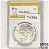 Image 1 : 1925 Silver Peace Dollar PGA MS65+