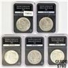 Image 1 : 1900-1922 Set (5) Morgan Silver Dollar PCS UNC