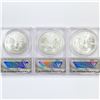 Image 2 : 2020 (W) Set (3) American Silver Eagle ANACS MS70