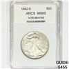 Image 1 : 1942-S Walking Liberty Half Dollar ANCS MS65