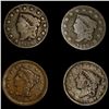 Image 1 : (4) Large Cents (2) 1829, 1838, 1854) NICELY CIRC
