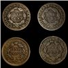 Image 2 : (4) Large Cents (2) 1829, 1838, 1854) NICELY CIRC