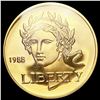Image 1 : 1988-W .25oz Gold Commem. $5 CHOICE BU