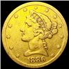 Image 1 : 1886-S $5 Gold Half Eagle NICELY CIRCULATED