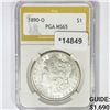 1890-O Morgan Silver Dollar PGA MS65