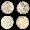 (4) Morgan Silver Dollars (1880-O, 1885, 1889, 19