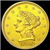 Image 1 : 1850 $2.50 Gold Quarter Eagle CLOSELY UNCIRCULATED