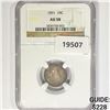 Image 1 : 1891 Seated Liberty Dime NGC AU58