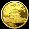 Image 2 : 1987 China 1/10oz Gold Panda 5 Yuan CHOICE BU