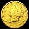 Image 1 : 1850 Rare Gold Dollar NICELY CIRCULATED