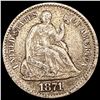 Image 1 : 1871 Seated Liberty Half Dime NICELY CIRCULATED