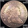 Image 1 : 1798 LG EAGLE Draped Bust Dollar HIGH GRADE
