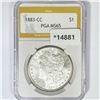 Image 1 : 1883-CC Morgan Silver Dollar PGA MS65