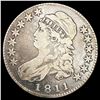 1811 0-104 Cap Bust Half Dollar R1 LIGHTLY CIRCULA